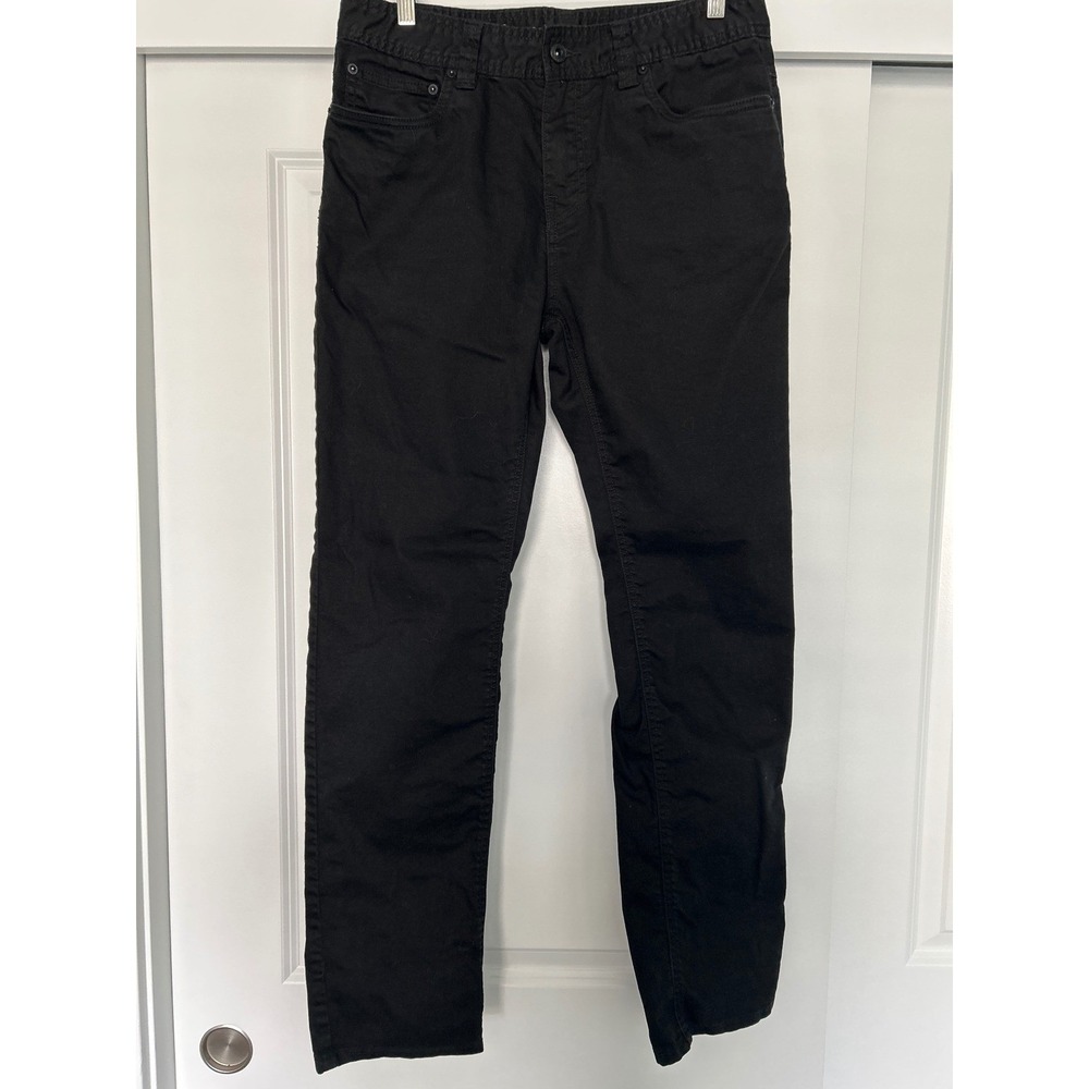 Prana Zion Slim Fit Pants Mens 31x32 Black Hiking Climbing Outdoor Trousers